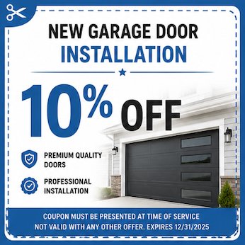 New Garage Door Installation - Save 10%